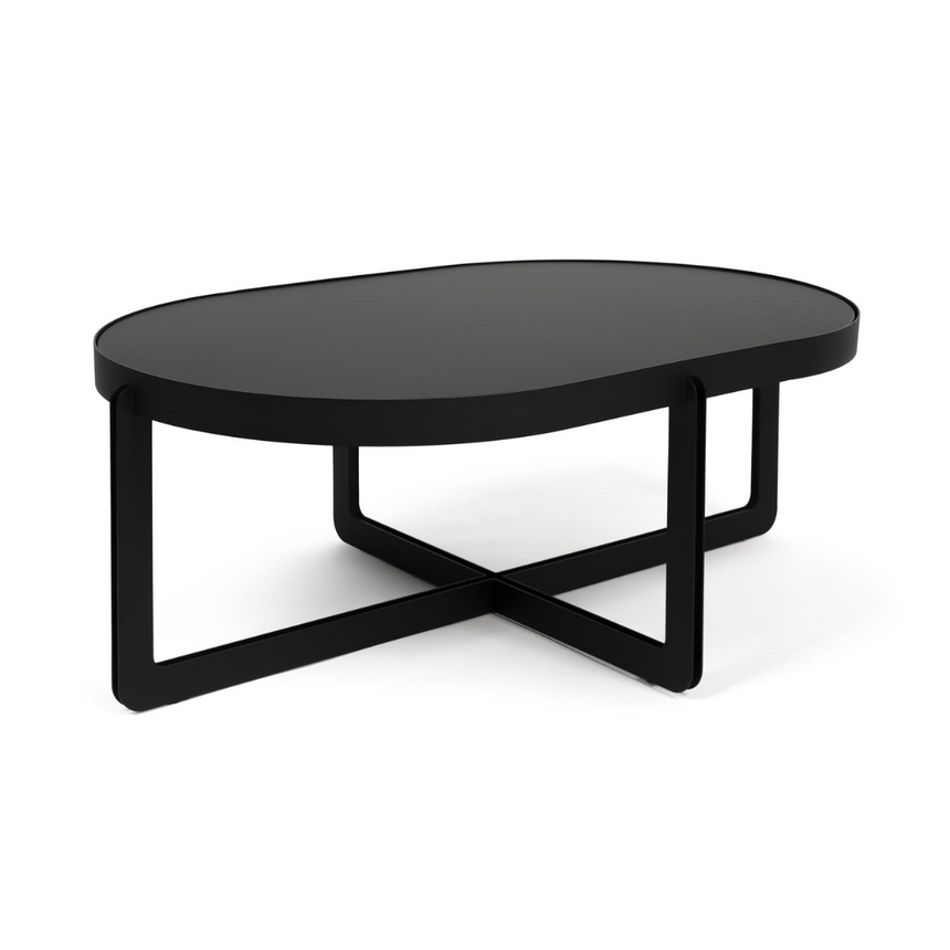 Centre Oval wooden coffee table