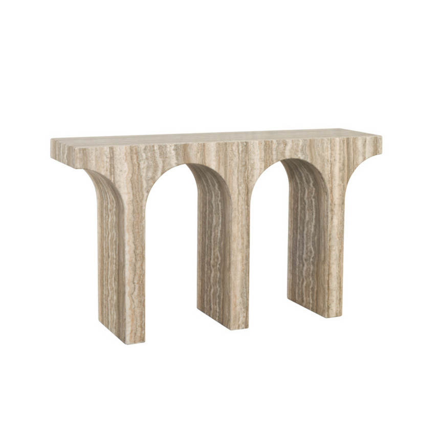 Les Arcs marble console table