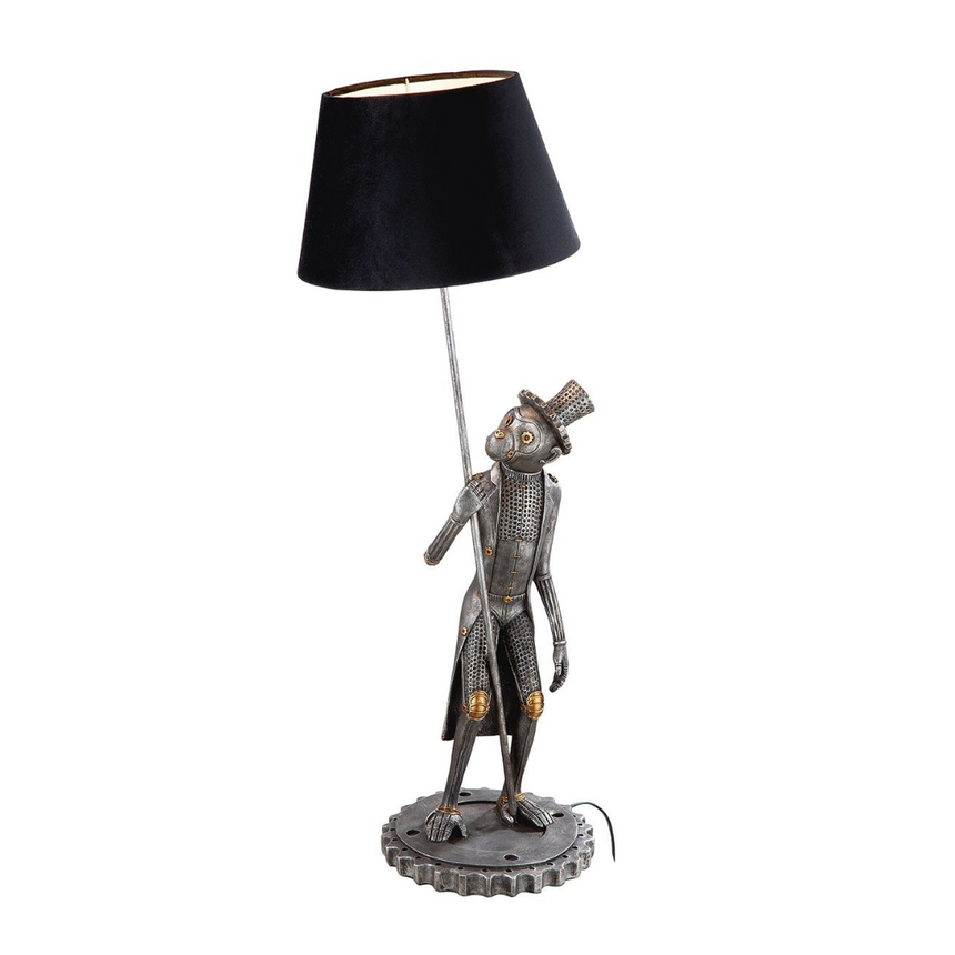 Steampunk Monkey műgyanta asztali lámpa