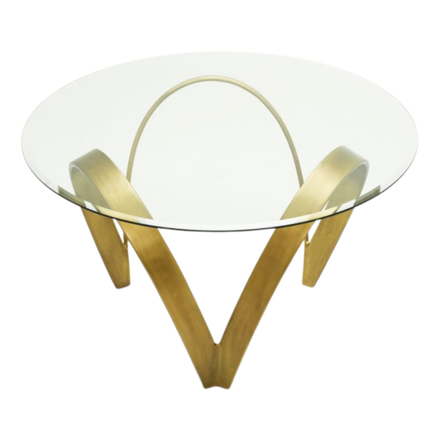 Soquel glass coffee table