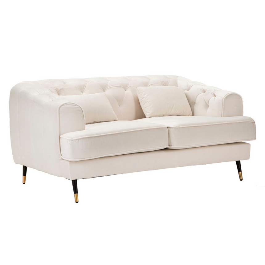 Praga 2-seater velvet sofa