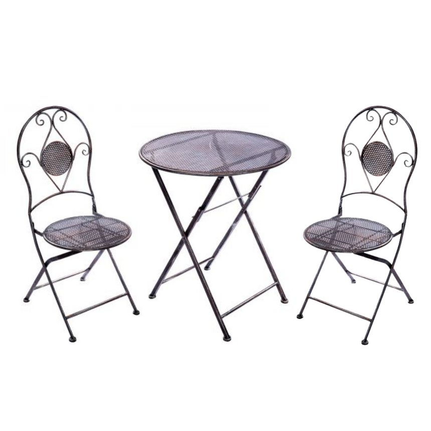 Antigua fém kerti bisztró szett