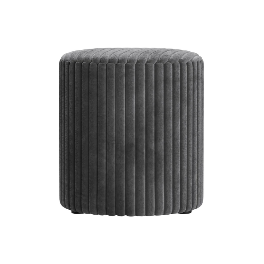 Dia kordbársony puff Ø40