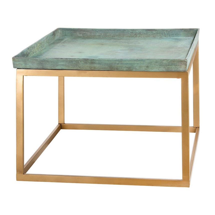 Green Gold metal coffee table