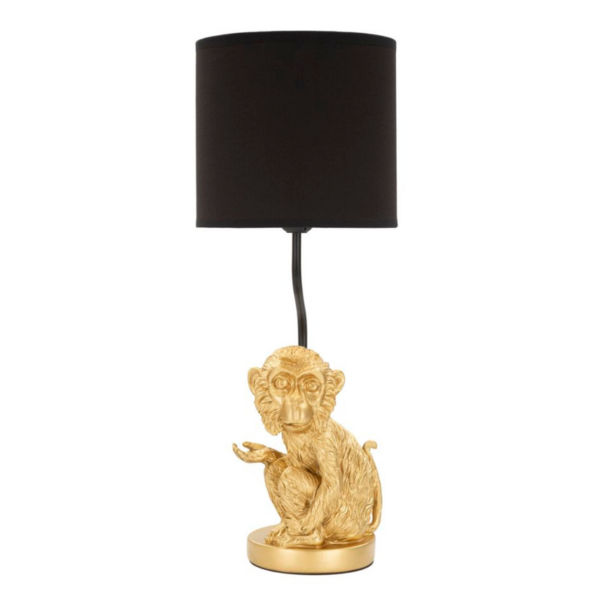 Scimmia műgyanta asztali lámpa