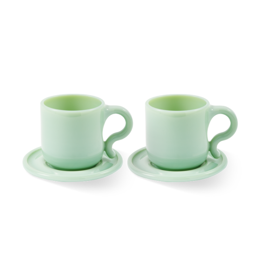 Digi porcelain mug set