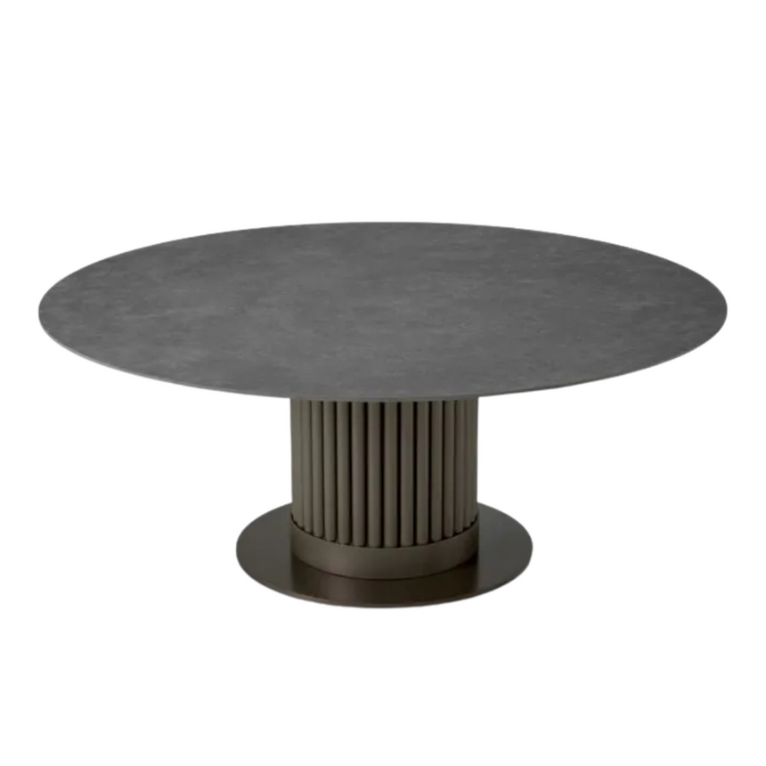 Volterra ceramic dining table Ø120