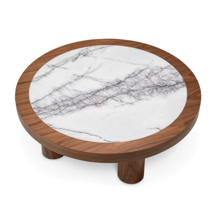 Presedio márvány dohányzóasztal Ø100