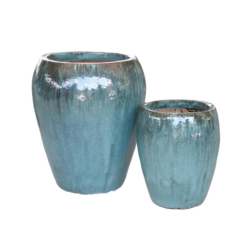 Nasser kerámia virágtartó szettben