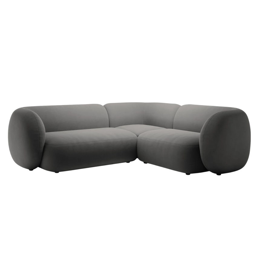 Kate bársony sarokkanapé jobbos 220x252