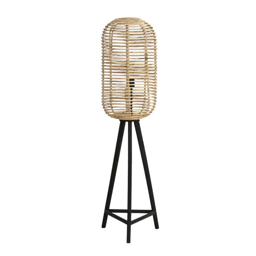 Tabana rattan floor lamp