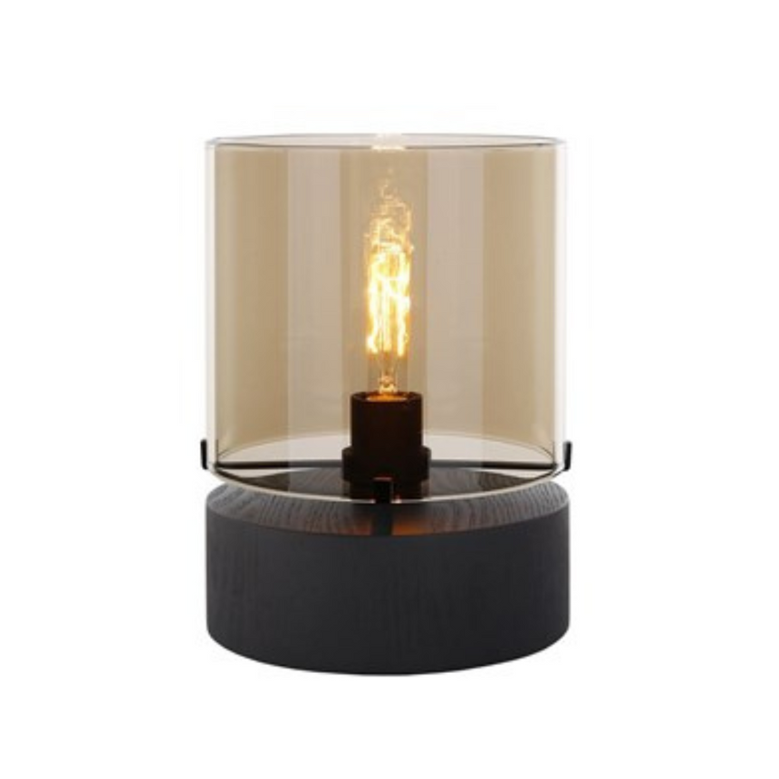 Cilinder Wood fa asztali lámpa Ø23x30