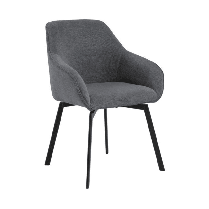 Clara chenille swivel chair