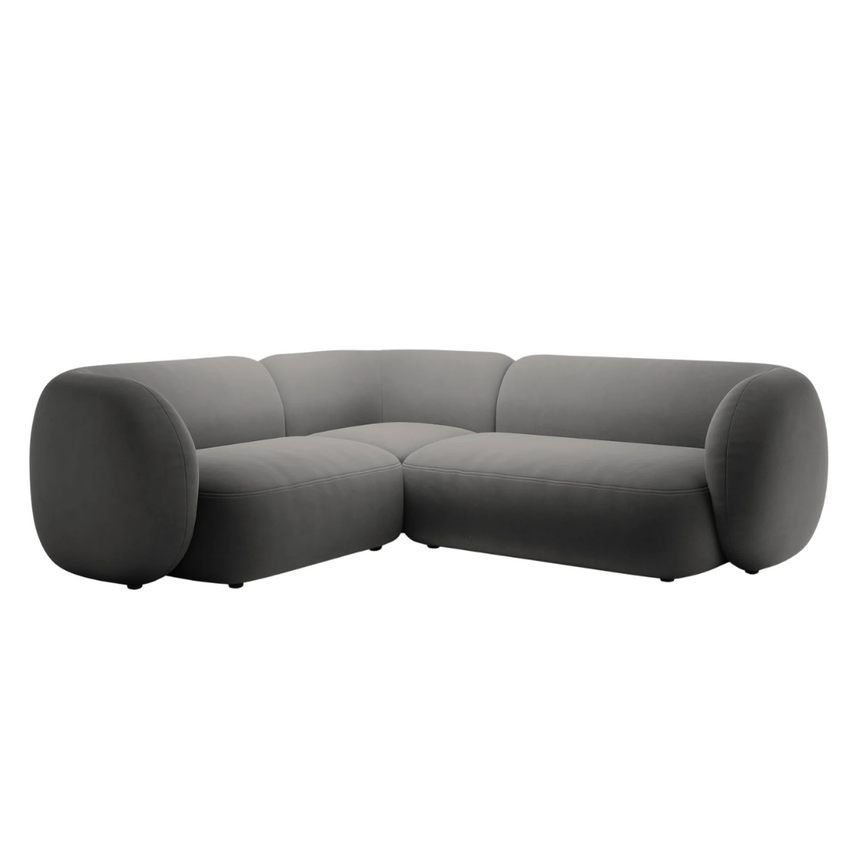 Kate bársony sarokkanapé balos 252x220