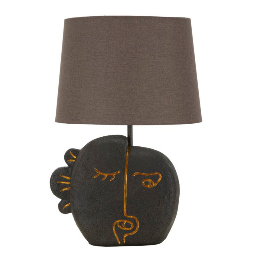 Monkey resin table lamp 34cm