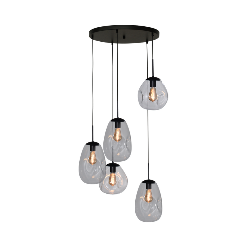 Lava 5 izzós átlátszó üveg függőlámpa