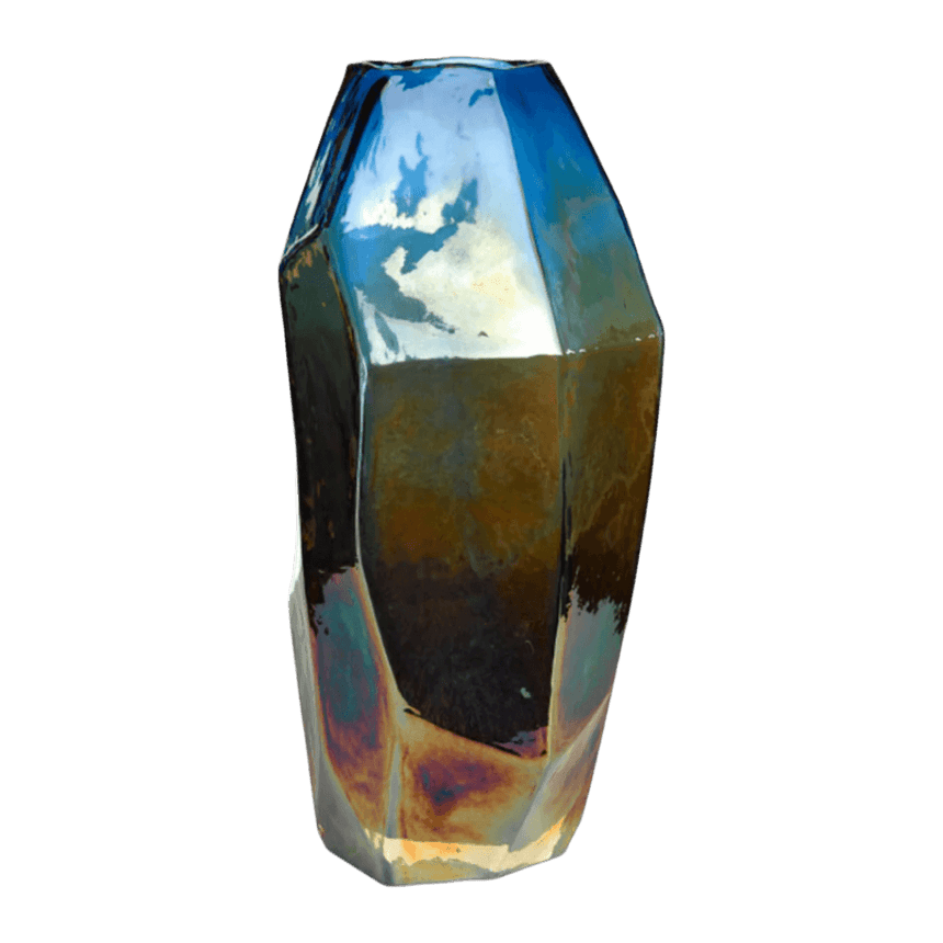 Graphic Luster glass vase 30cm