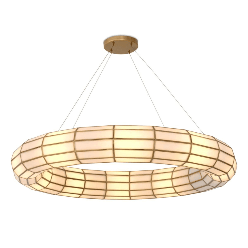 Ronco glass chandelier