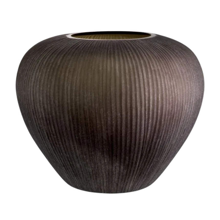 Jasper round metal flower pot medium