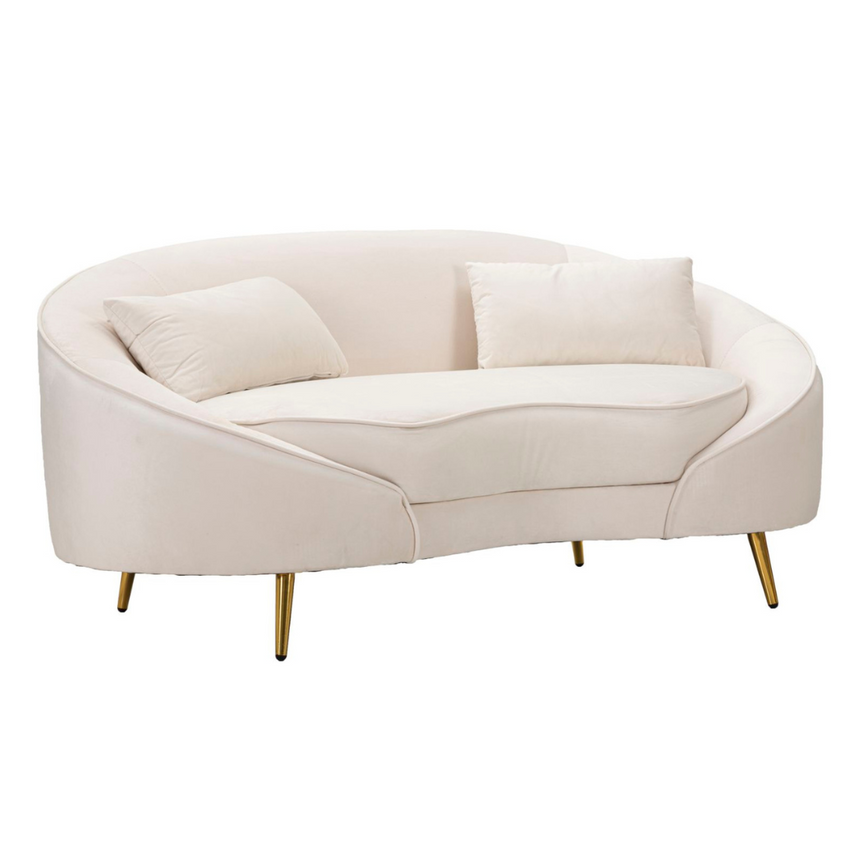 Oslo 2-seater velvet sofa