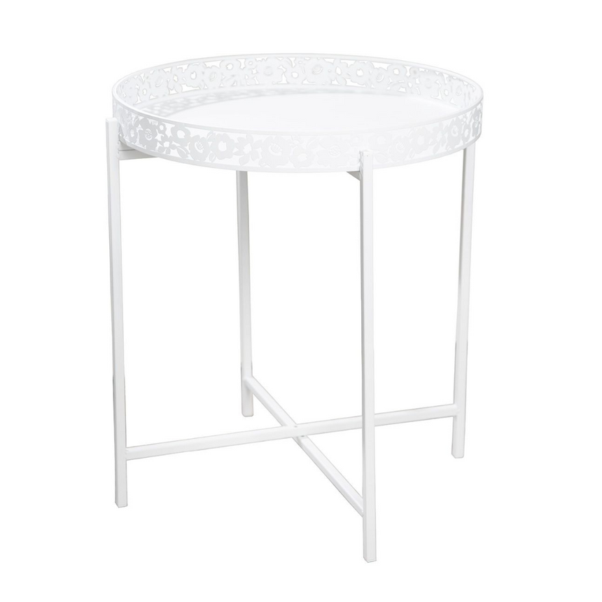 Flower metal storage table