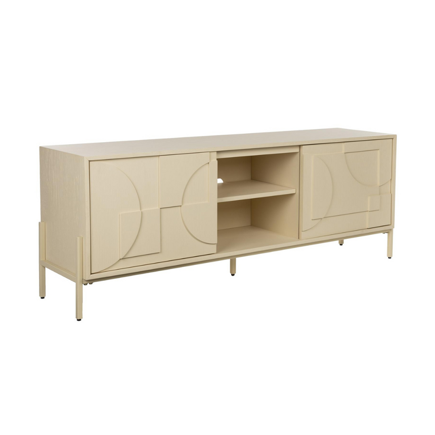 Faces wooden cabinet
