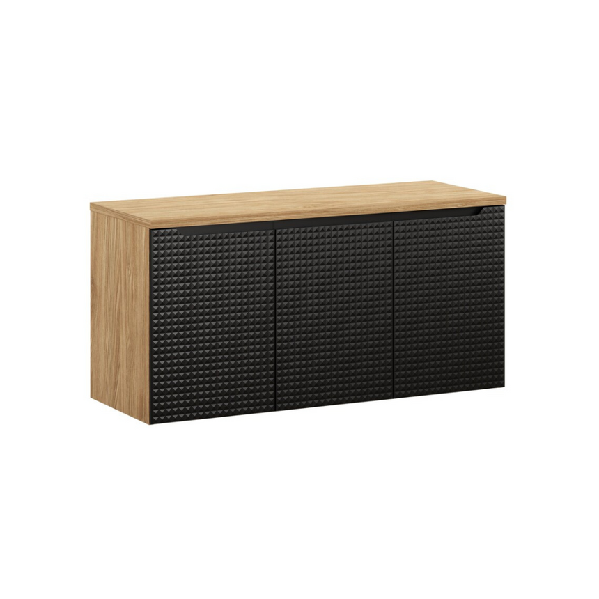 Baggy woven chenille pouf