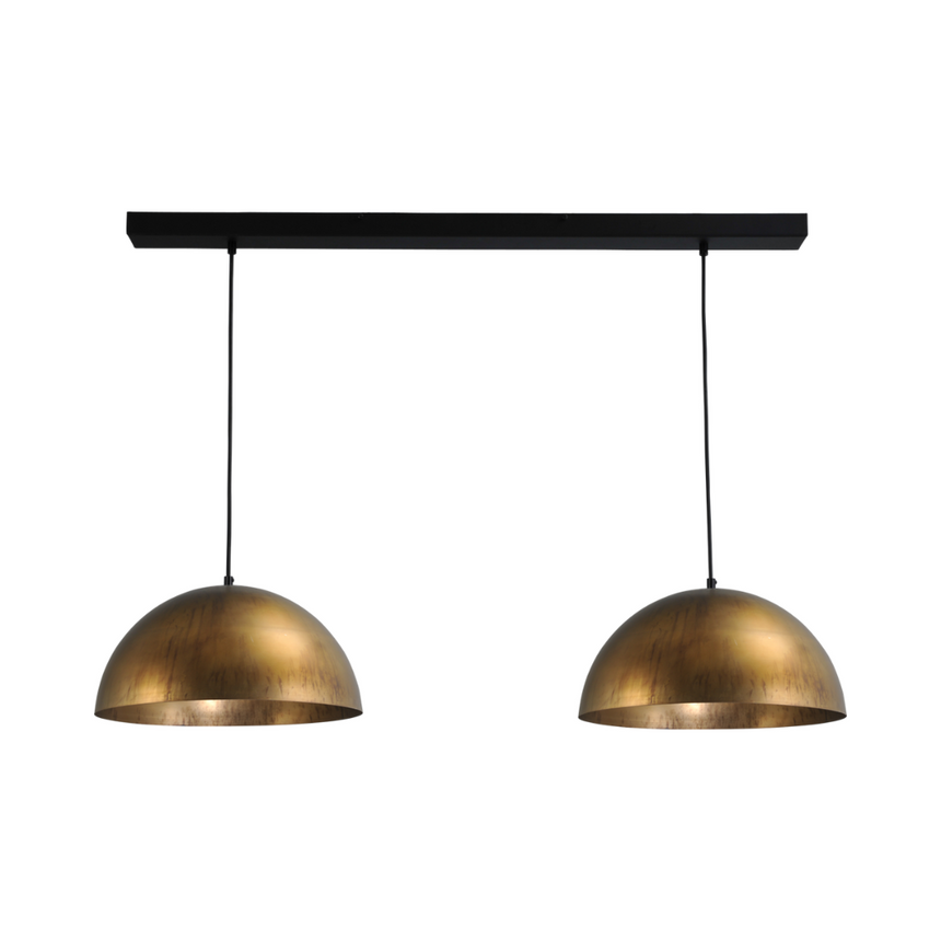Larino 2-bulb metal pendant lamp 100x165