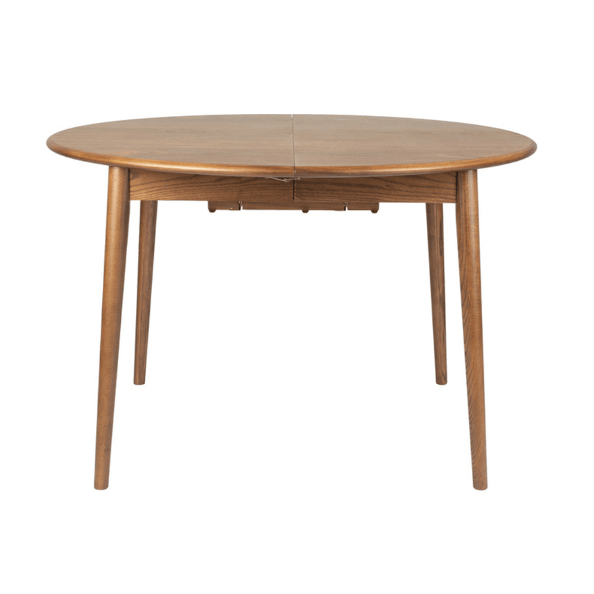 Twist extendable wooden dining table Ø120