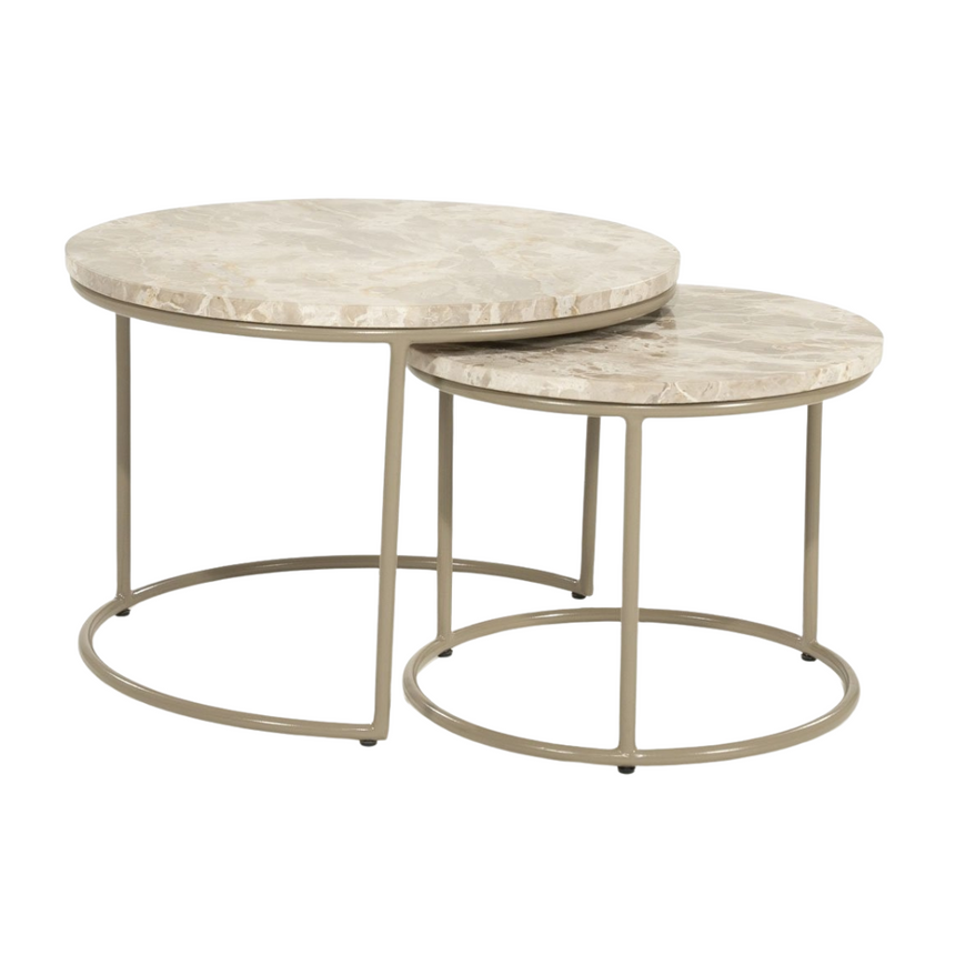 Alvar márvány dohányzóasztal szett