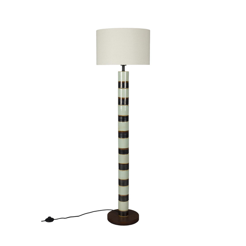 Vertigo fabric floor lamp