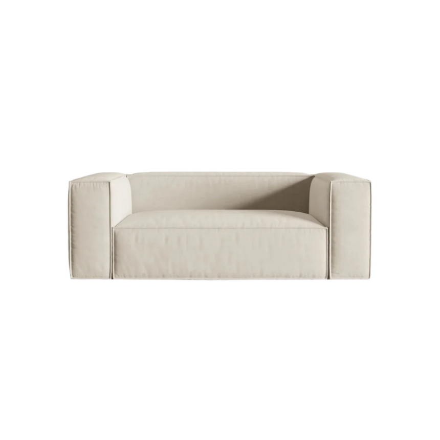 Ruby 2-seater velvet sofa