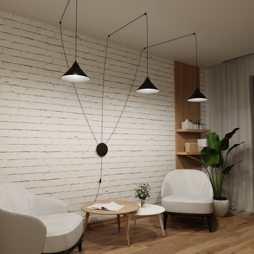 Abramo 3 metal wall lamp