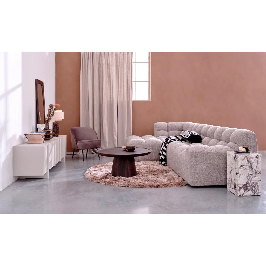 Allure left-hand fabric corner sofa