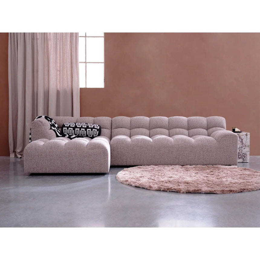Allure left-hand fabric corner sofa