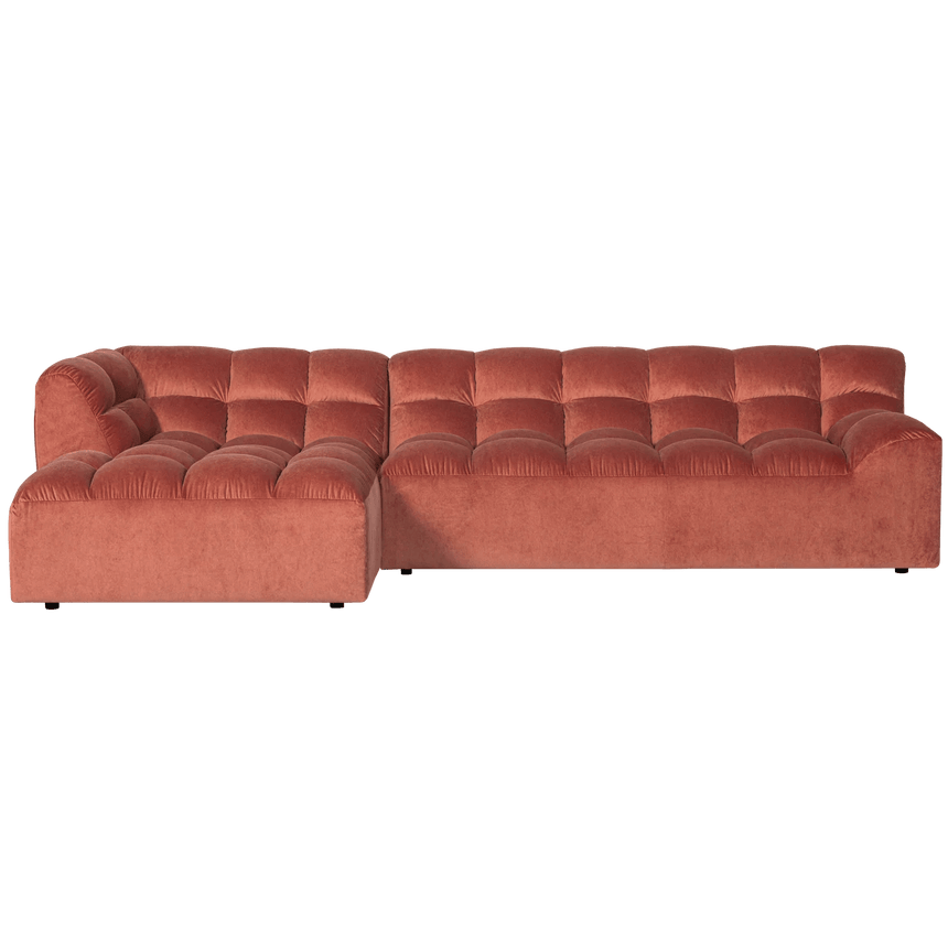 Allure left-hand velvet corner sofa