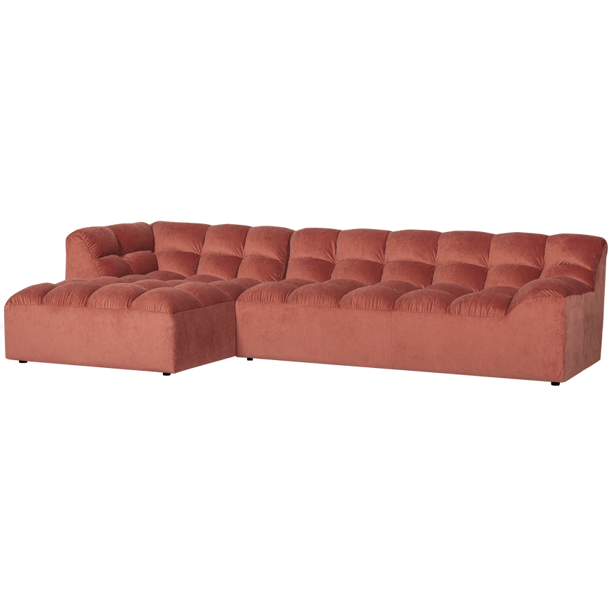 Allure left-hand velvet corner sofa