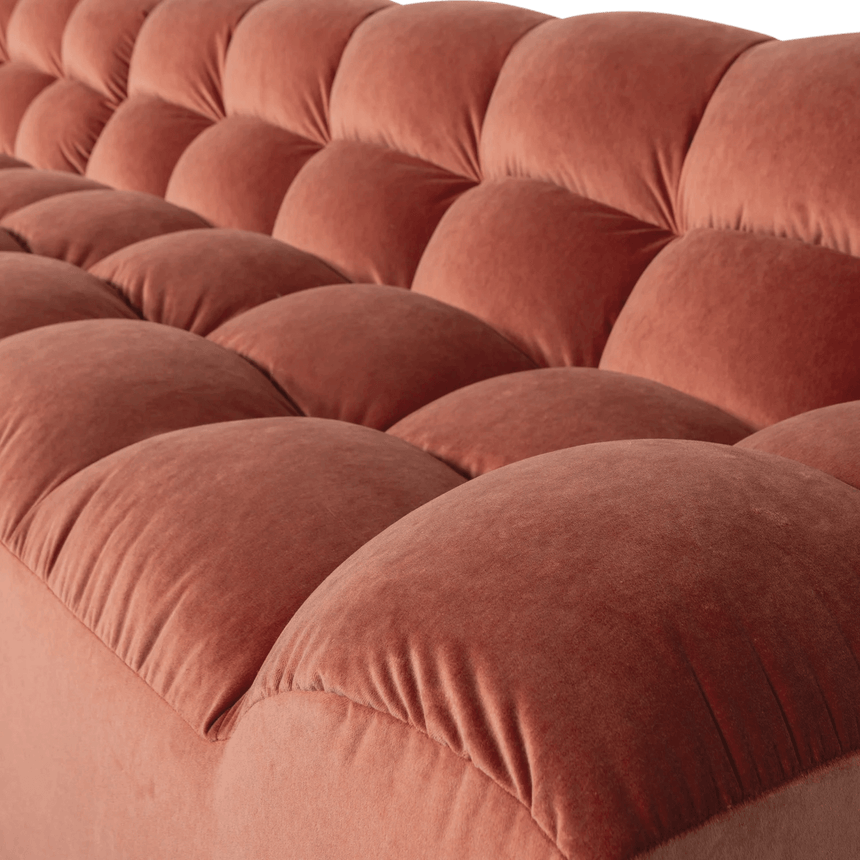 Allure left-hand velvet corner sofa