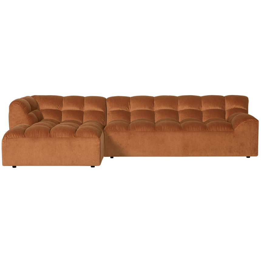 Allure left-hand velvet corner sofa