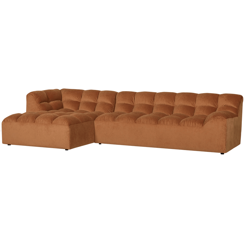 Allure left-hand velvet corner sofa
