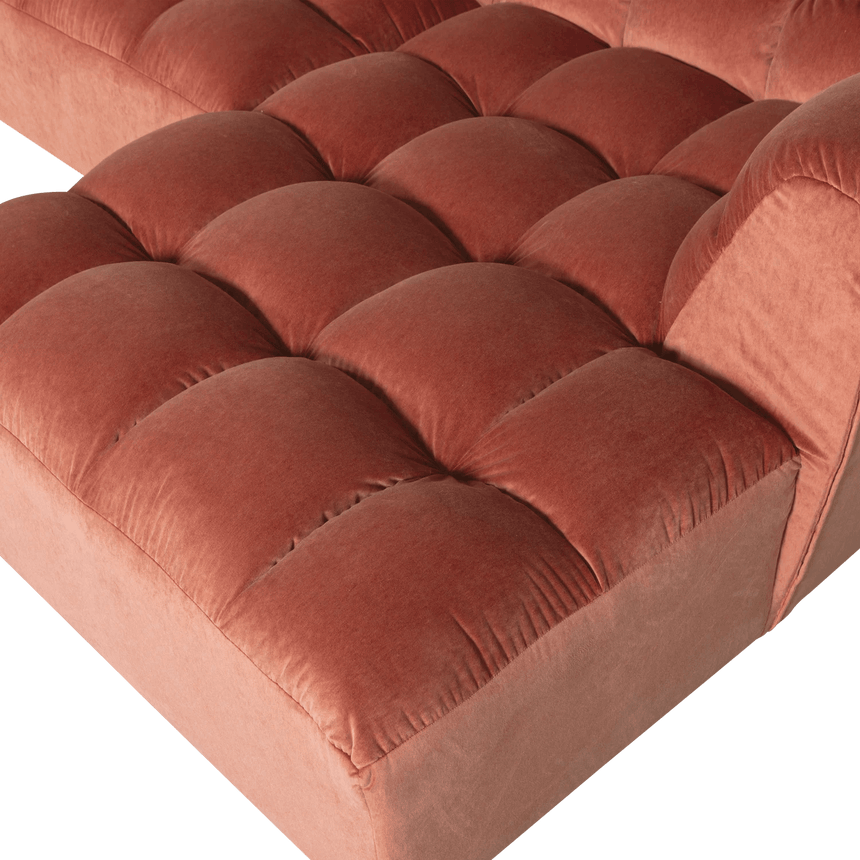 Allure right-hand velvet corner sofa