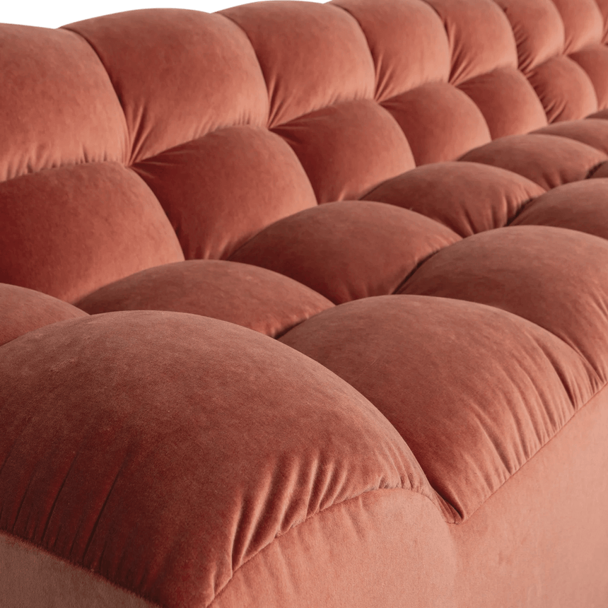 Allure right-hand velvet corner sofa