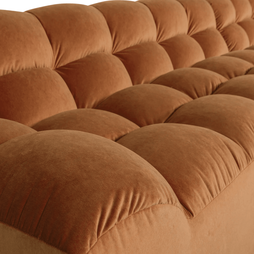 Allure right-hand velvet corner sofa