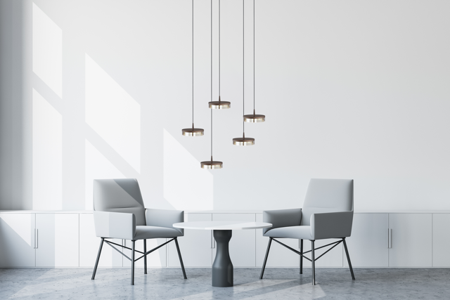 Imperia glass dark brown pendant lamp