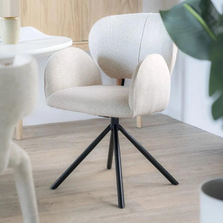 Rosalin forgó szövet szék - Dutch Home