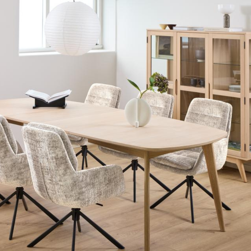 Eddie fabric swivel chair