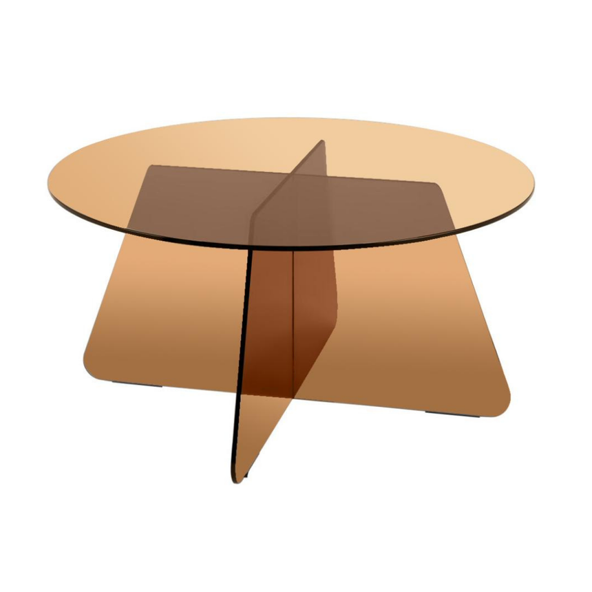 Samos üveg dohányzóasztal