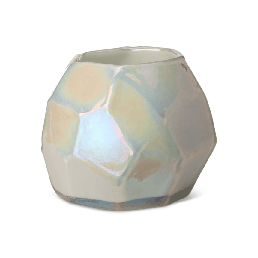 Graphic Luster glass candle holder