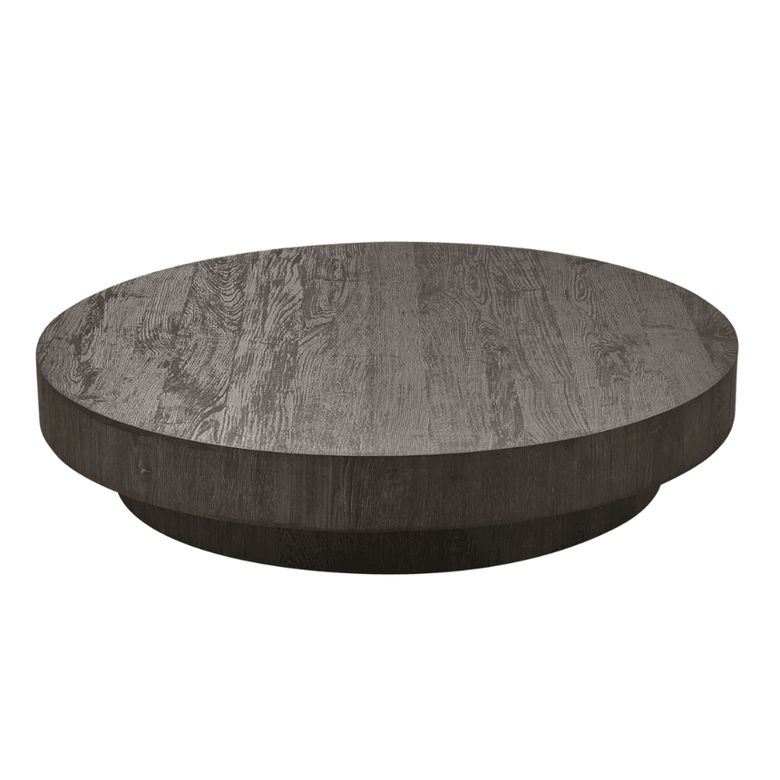 Shield wooden coffee table