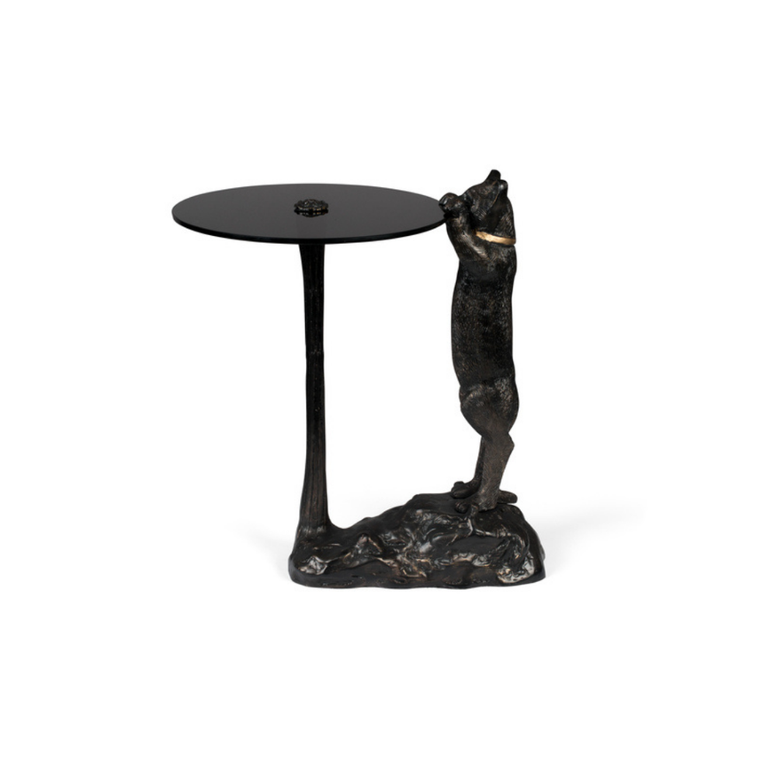 No Girlfriend No Problem üveg lerakóasztal